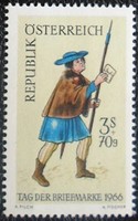 A1229 /  Ausztria 1966 Bélyegnap bélyeg postatiszta