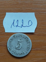 German Empire 5 pfennig 1876 mint mark 