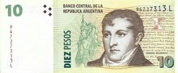 10 pesos 2012 Argentina UNC