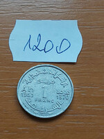 Morocco morocco 1 franc 1951 1370 alu. 1200