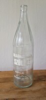 Retro Balatonboglár grape juice bottle