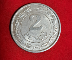 1943. Magyarország 2 Pengő, ritka  (2151)