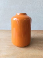Retro Hungarian stoneware porcelain. Orange vase.