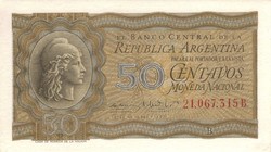50 centavos 1951 Argentina 1. UNC