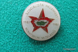National defense competition for our socialist country 1987-1988 badge