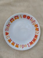 Lowland alphabet patterned children's plate