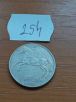 Norway 1 kroner 1972 olive v, horse copper-nickel 254