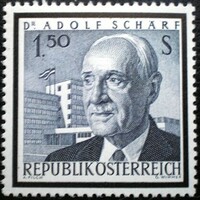 A1177 /  Ausztria 1964 Dr. Adolf Schärf szövetségi elnök bélyeg postatiszta