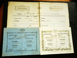 Old certificate + 2 moral qualifications (st. István főgymnasium, Kalocsa, 1867)