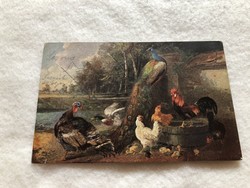 Antique, old animal postcard - with Magyarszombathely stamp - 1925 -10.