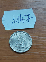 Venezuela 25 centimeter 1965 nickel, simón josé antonio bolivar 1147