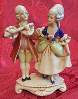 Porcelán barokk pár (L4724)