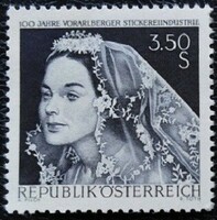 A1261 /  Ausztria 1968 A vorarlbergi hímzőipar bélyeg postatiszta