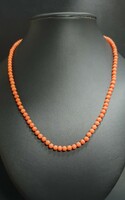 Vintage Mediterranean coral necklace