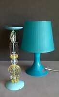 Iconic vintage Ikea lamp + design glass candle holder negotiable