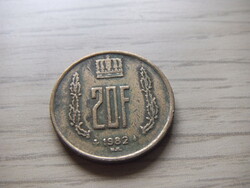 20 Francs 1982 Luxembourg