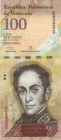 100 Bolivares 2013 venezuela unc