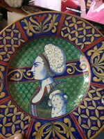 Beautiful hand-painted decorative wall plate