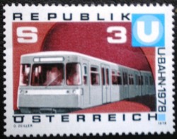 A1567 /  Ausztria 1978 Bécsi metró bélyeg postatiszta