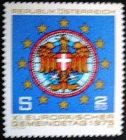 A1484 /  Ausztria 1975 A Kerületi Tanácsok 11. Európai Konventje bélyeg postatiszta