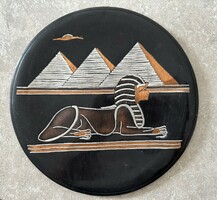 2 pieces of copper Egyptian wall plate