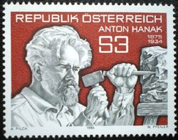 A1764 /  Ausztria 1984 Anton Hanak építész bélyeg postatiszta