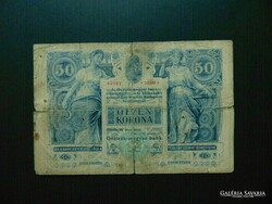50 Crown 1902 degree f rare banknote!