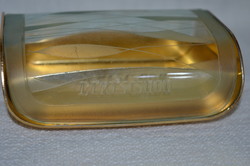 Retro hajlított, csiszolt üveg tetejű vajtartó ( BÉKÉSCSABA )
