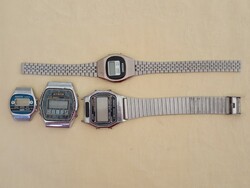 Wristwatch retro digital watch 4 pcs in one