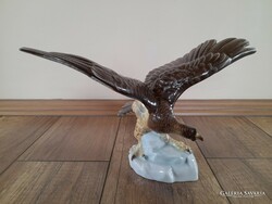 Old Herend porcelain eagle bird figure