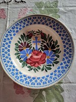 Wilhelmsburg cross and rose floral wall plate