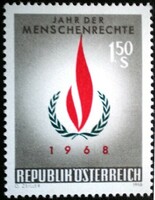 A1272 /  Ausztria 1968 Az emberi jogok éve bélyeg postatiszta