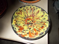 Liszkay-marked, beautifully colored wall plate.