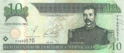 10 pesos oro 2002 Dominika