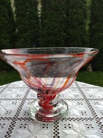 Murano thick glass bowl, table centerpiece