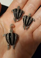 • Extra turtle jewelry set sterling silver /925/ - new