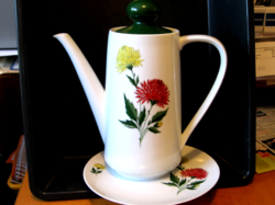 Retro winterling kirchenlamitz chrysatenese coffee and tea pot, jug with small plate