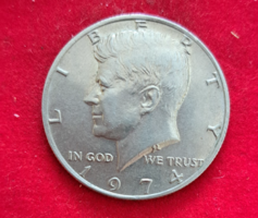1974.. Kennedy half dollar usa (431)