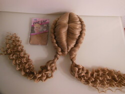 Wig - new - size 56, braid - 47 cm - beautiful - special - elastic