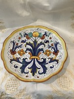 Italy deruta glazed raffaellesco marked wall plate