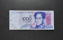 Venezuela 1000 bolivars 1998, f+-vf