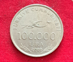 Turkey 100,000 Lira 2000 (450)