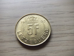 5 Francs 1990 Luxembourg