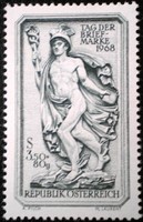 A1277 /  Ausztria 1968 Bélyegnap bélyeg postatiszta