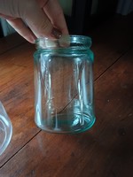 Old canning jar 0.5 Liter, colored