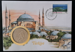 Commemorative Turkey unc 3.8 cm 