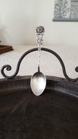 Antiko 800 silver coffee and tea spoon with rose flower handle