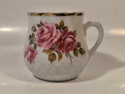 Zsolnay rosy-bellied, pot-bellied mug