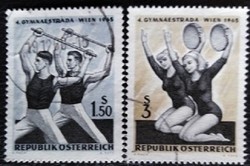 A1190-1p / Austria 1965 sports festival stamp set stamped