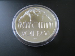 Nyári Olimpia (II.) 500 forint ezüst emlékérme 1988 Szöul 1987